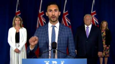 Stephen Lecce - Coronavirus: Education minister says Ontario will ‘continue to be there for our parents and for our kids’ as schools reopen - globalnews.ca