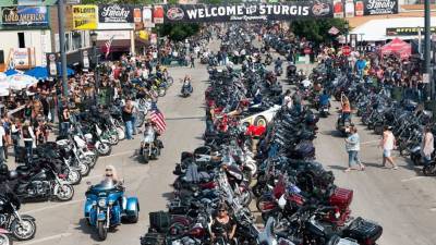 Harleys everywhere, masks nowhere: Sturgis draws thousands - fox29.com - state South Dakota
