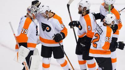 Carter Hart - Philadelphia Flyers - Joel Farabee - Ivan Provorov - Flyers clinch top seed in East with 4-1 win over Tampa Bay Lightning - fox29.com - county Bay - city Tampa, county Bay