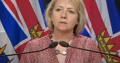 Bonnie Henry - Monday Covid - B.C. health officials to provide Monday COVID-19 update following record single-day jump in cases - globalnews.ca - region Health