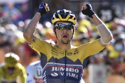 Tadej Pogacar - Roglic wins Tour mountain stage, Alaphilippe stays in yellow - clickorlando.com - France - county Alpine