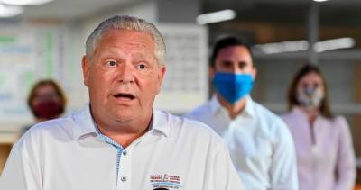 Doug Ford - Ford accuses feds of failing to enforce quarantine orders in Ontario - globalnews.ca - county Ontario - county Ford