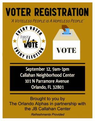 Fraternity hosts voter registration drive ahead of November election - clickorlando.com - city Orlando