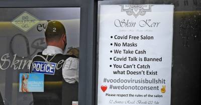 Salon that 'denies Covid-19' could be shut by cops after putting up conspiracy poster - dailystar.co.uk