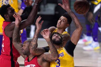 Anthony Davis - Alex Caruso - Davis, Lakers run past Rockets for 3-1 West semifinals lead - clickorlando.com - Los Angeles - state Florida - county Lake - city Houston - county Buena Vista - county Davis