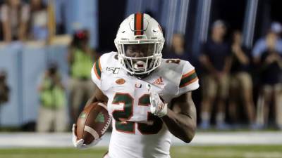 Miami posts 337 rushing yards in 31-14 win against UAB - clickorlando.com - city Louisville - state Alabama