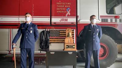 Air Force fire service honors Americans who lost their lives in 9/11 with ‘last alarm’ - fox29.com - Usa - Los Angeles - Guam