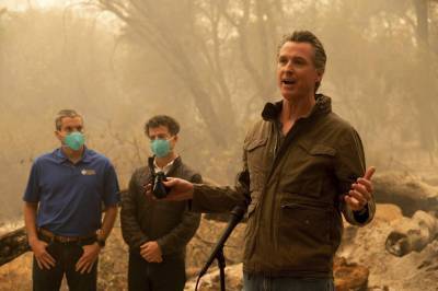 Amid ashes, California governor fires away on climate change - clickorlando.com - state California - city Sacramento