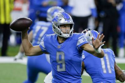 Mitchell Trubisky - Matthew Stafford - Trubisky throws 3 TDs in 4th to help Bears beat Lions 27-23 - clickorlando.com - state Arizona - city Chicago - city Detroit - city Lions