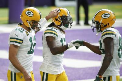 Aaron Rodgers - Aaron Jones - Allen Lazard - Rodgers at ease as Packers roll past Vikings 43-34 - clickorlando.com - state Minnesota - city Minneapolis