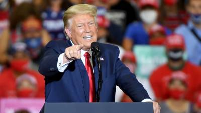 Donald Trump - Trump indoor rally plan prompts virus warning - rte.ie - Usa - city Las Vegas - state Nevada