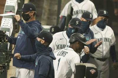 Marcus Semien - Sean Murphy - Mariners rally to topple Athletics 6-5 in DH opener - clickorlando.com - city Seattle - city Houston