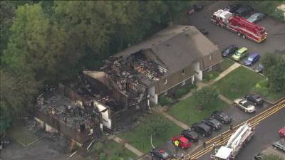 Steve Keeley - 2-alarm fire torches condo complex in Maple Shade, no injuries reported - fox29.com - county Burlington