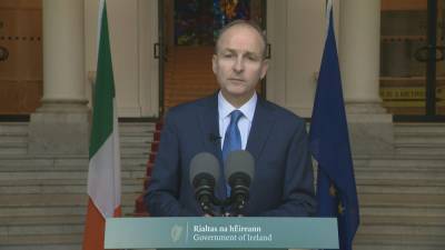 Taoiseach makes statement on new restrictions for capital - rte.ie - Ireland - city Dublin - county Martin