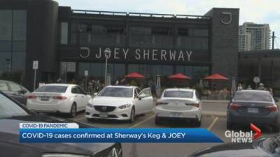 COVID-19 cases confirmed at 2 restaurants near Sherway Gardens mall - globalnews.ca - county Ontario