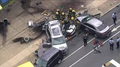 Police identify man killed in Overbrook crash that injured 6, including 2 children - fox29.com - Chad