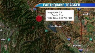 Preliminary 3.4-magnitude quake strikes near Lake Elsinore - fox29.com - state California - county Orange - county Riverside - county San Bernardino