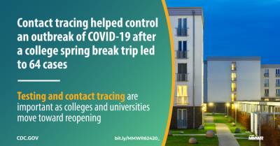 COVID-19 Outbreak Among College Students After a Spring Break Trip to Mexico — Austin, Texas, March 26–April 5, 2020 - cdc.gov - city Sanchez - state Texas - state Maryland - Mexico - county Hudson - county Parker - Austin, state Texas