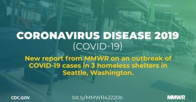 Temet M.Macmichael - Meagan Kay - COVID-19 Outbreak Among Three Affiliated Homeless Service Sites — King County, Washington, 2020 - cdc.gov - state Washington - state Maryland - county King - county Hanson