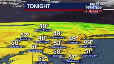 Kathy Orr - Weather Authority: Another cool, pleasant night will usher in a warmer Wednesday - fox29.com - state Delaware