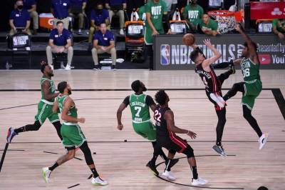 Gordon Hayward - Jaylen Brown - Jayson Tatum - Tyler Herro - He's a Herro: Heat top Celtics, move a game from NBA Finals - clickorlando.com - state Florida - county Lake - city Boston - county Buena Vista