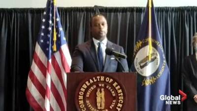 Daniel Cameron - Breonna Taylor shooting: Kentucky AG says officers returned fire in self-defence - globalnews.ca - state Kentucky