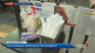 Erica Vella - 4 Toronto businesses shutdown for not complying with public health orders - globalnews.ca