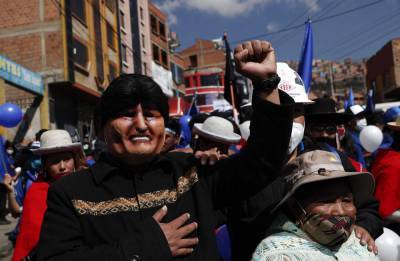 He's not running, but Morales looms large in Bolivia vote - clickorlando.com - Bolivia - county La Paz