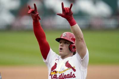 Cardinals beat Brewers, both clinch postseason berths - clickorlando.com - San Francisco - county San Diego - county St. Louis - city Detroit - city Milwaukee - county Harrison