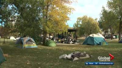 Lisa Macgregor - Edmonton’s Peace Camp moves to different park in Old Strathcona - globalnews.ca - county Camp