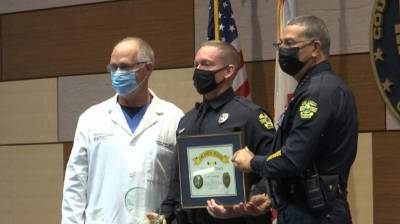 Silver Star - ‘Right place, right time:’ Orlando officer honored for saving toddler’s life - clickorlando.com