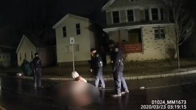 Daniel Prude: Bodycam video in Black man's suffocation shows Rochester cops put 'spit hood' on him - fox29.com - state New York - city Chicago - city Rochester, state New York