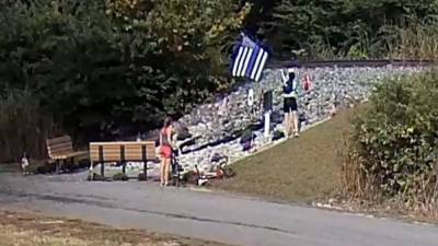 Police seek help identifying women caught on camera vandalizing memorial honoring Officer Brad Fox - fox29.com