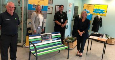 Police youth volunteers from Dumbarton hand over mental health awareness benches - dailyrecord.co.uk