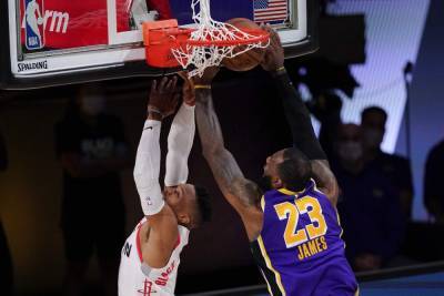 Russell Westbrook - Eric Gordon - Rockets run away from No. 1 seed Lakers, take Game 1 112-97 - clickorlando.com - Los Angeles - state Florida - county Lake - city Houston - county Buena Vista