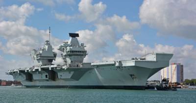 Elizabeth Queenelizabeth - Royal Navy flagship aircraft carrier HMS Queen Elizabeth crew hit by coronavirus - dailystar.co.uk - Britain - city Portsmouth