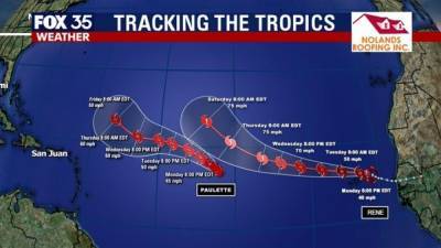 Tropical Storm Rene forms, joins Tropical Storm Paulette in Atlantic - fox29.com - Usa - county Atlantic - Cape Verde