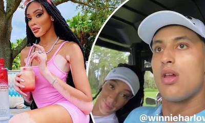 Winnie Harlow - Kyle Kuzma - Winnie Harlow enjoys golf date with beau Kyle Kuzma in NBA bubble in Florida amid COVID-19 pandemic - dailymail.co.uk - Los Angeles - state Florida - city Orlando, state Florida