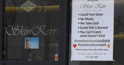 Beauty salon bans masks and 'Covid talk' as it claims 'virus doesn't exist' - mirror.co.uk - Britain