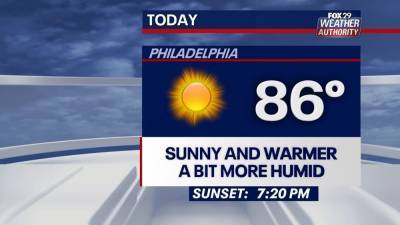 Sue Serio - Weather Authority: Clear skies, highs in the mid-80s Tuesday - fox29.com - state Delaware