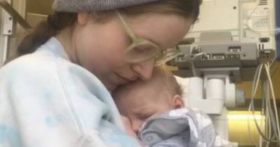 Lavender Brown - Harry Potter's Jessie Cave posts sweet snap of baby son following terrifying Covid-19 hospital dash - ok.co.uk - county Brown