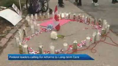Federal leaders hold rally outside Ontario LTC home Sunday - globalnews.ca