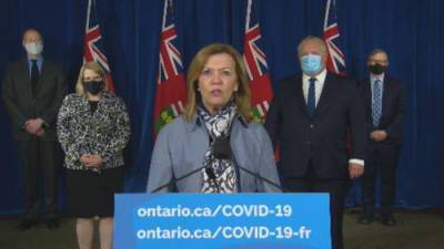 Christine Elliott - Coronavirus: New restrictions announced for construction workers, non-essential retail - globalnews.ca