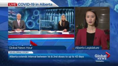 Deena Hinshaw - Julia Wong - Alberta extends COVID-19 vaccine timeline for 2nd dose to 42 days with possible, improves contact tracing - globalnews.ca