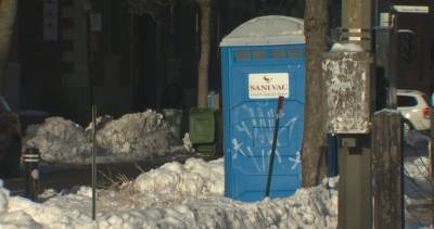 Coroner investigating death of Montreal homeless man inside portable toilet - globalnews.ca