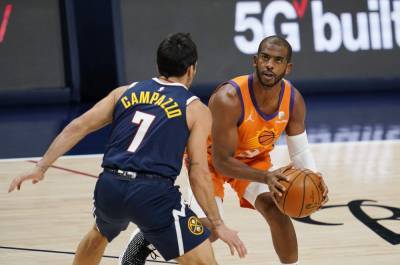 Chris Paul - Devin Booker - Deandre Ayton - Monty Williams - Chris Paul helps Suns hold off Nuggets, improve to 5-1 - clickorlando.com - county Harris