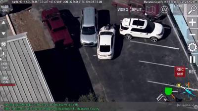 Ford Taurus - Dramatic video shows Florida deputy getting hit by car - clickorlando.com - state Florida - county Manatee