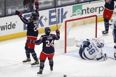 Hours after Dubois trade, Blue Jackets beat Lightning 5-2 - clickorlando.com - county Bay - state Ohio - Columbus, state Ohio - city Tampa, county Bay