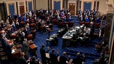 Donald Trump - Patrick Leahy - U.S. Senate sworn in ahead of Trump impeachment trial - globalnews.ca