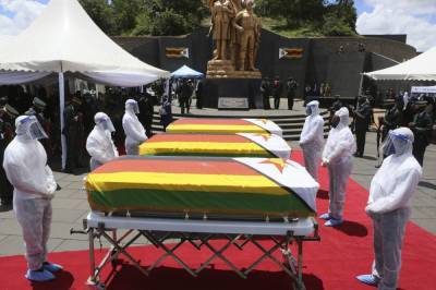 Zimbabwe holds burial for 3 top leaders who died of COVID-19 - clickorlando.com - Zimbabwe - city Harare